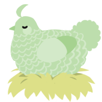 (unnamed), a gluppy chicken with a lace pattern