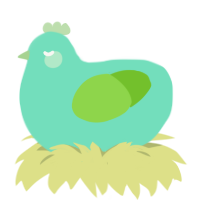 (unnamed), a mint and grass chicken