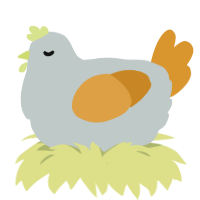 (unnamed), a silver and orange chicken