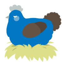 (unnamed), a sapphire and bark chicken