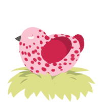 (unnamed), a rose and crimson chicken with a speckle pattern