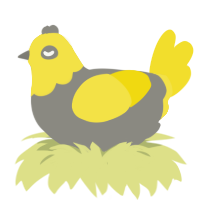 (unnamed), a ash and yellow chicken with a head pattern