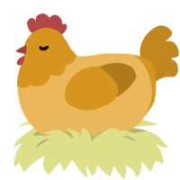 (unnamed), a honey and ochre chicken with a head pattern