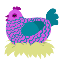 Miz, a orchid and sea chicken with a lace pattern