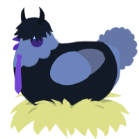 A sable and brown chicken with a head pattern