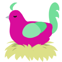 A fuchsia and spring chicken
