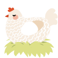 Gauze, a cream chicken with a lace pattern