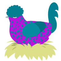 (unnamed), a amethyst and sea chicken with a speckle pattern