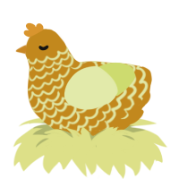 g1 failure, a ochre and lemon chicken with a lace pattern