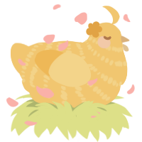 A honey chicken with a bar pattern