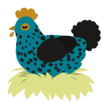 (unnamed), a sea and sable chicken with a speckle pattern