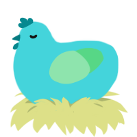 Red, a aqua and spring chicken