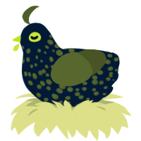 Seedy Rye Bread, a tumblr and olive chicken with a speckle pattern