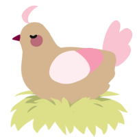 Brown Sugar, a beige and rose chicken