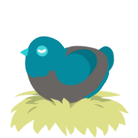 Static, a grey and sea chicken with a head pattern