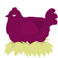 Wine, a wine chicken with a lace pattern