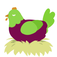 Goosebumps 2, a wine and grass chicken with a head pattern
