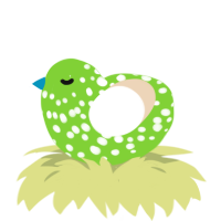 (unnamed), a grass and cream chicken with a speckle pattern