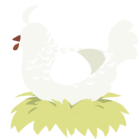 (unnamed), a white chicken with a half-lace pattern
