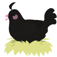 (unnamed), a sable chicken with a lace pattern