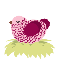 (unnamed), a rose and maroon chicken with a lace pattern