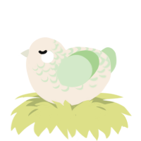 (unnamed), a cream and gluppy chicken with a half-lace pattern