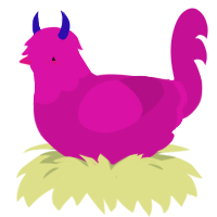 Beaucoup Fish, a plum chicken with a head pattern