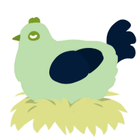 Argyle, a gluppy and tumblr chicken