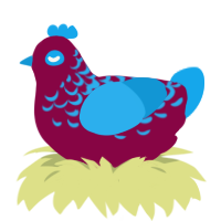 ufs ring pop, a maroon and sky chicken with a half-lace pattern