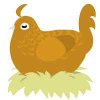 (unnamed), a ochre chicken with a half-lace pattern