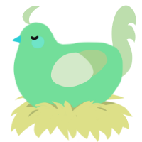 A spring and gluppy chicken