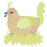A beige and lemon chicken with a lace pattern