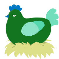 A leaf and mint chicken