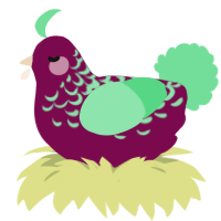 A wine and spring chicken with a half-lace pattern