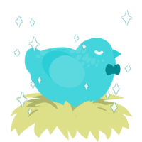 A aqua chicken with a neck-speckle pattern