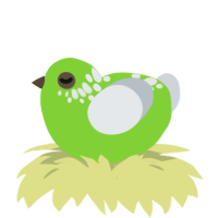 A grass and mist chicken with a neck-speckle pattern