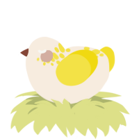 A cream and yellow chicken with a neck-speckle pattern