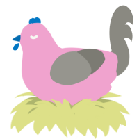 American Cream, a pink and ash chicken