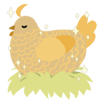 A beige and honey chicken with a lace pattern