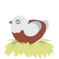 A russet and mist chicken with a head pattern