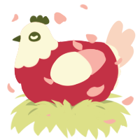 A crimson and rose chicken with a head pattern