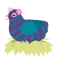 Pigeon, a overcast and sea chicken with a bar pattern