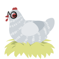 Bok, a mist chicken with a bar pattern
