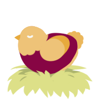 A maroon and honey chicken with a head pattern