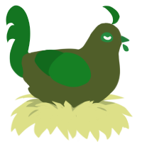 A olive and leaf chicken