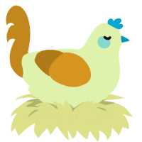 A apple and ochre chicken