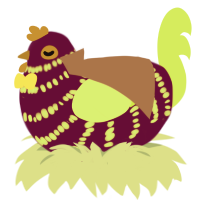 A wine and lime chicken with a bar pattern