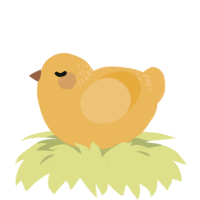 A honey chicken with a neck-band pattern