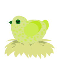 A lemon and lime chicken with a speckle pattern