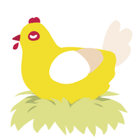 Yellow Submarine, a yellow and cream chicken